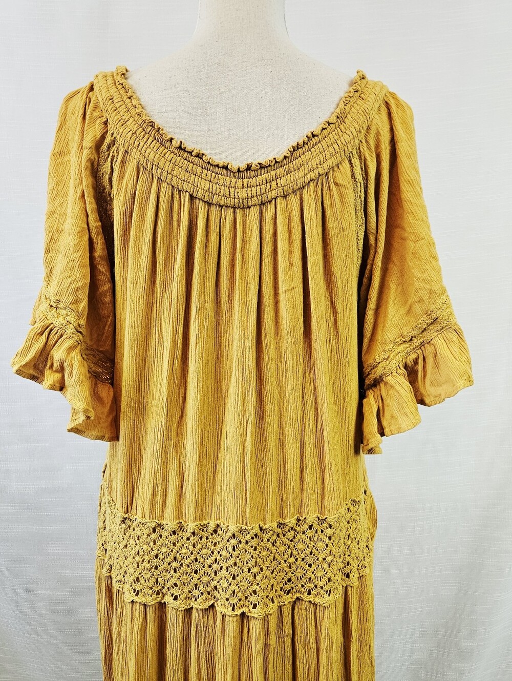 Free People Dream On Bohemian Maxi Dress size Medium - Picture 9 of 10
